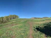 View of Chris Flat and Mahogany Mountain.