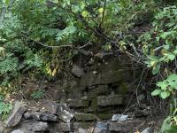 One of many usually running streams crossing the trail, now dry this time of year.