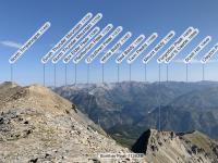 Looking north from Bomber Peak toward the ridge between Little Cottonwood Canyon and American Fork Canyon.