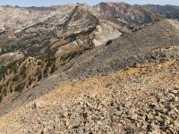 View from Box Elder Peak: Another view of the Little Cottonwood Canyon ridge.