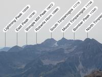 View from Box Elder Peak: Looking south toward Mount Timpanogos.