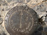 A USGS marker.