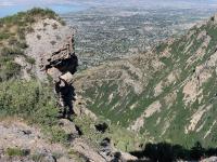 Looking down Grove Creek Canyon from the upper south rim