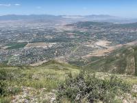 View of northern Utah County with Rio Tinto/Kennecott Copper Mine in the distance