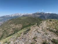 View of Little Cottonwood ridge