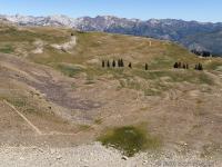 The trail through Timpanogos Basin