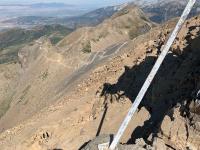 View of the ridgeline trail looking northwest into Salt Lake County.