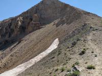 View of South Timpanogos / Second Summit from the Glacier Saddle.