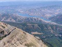 View of Deer Creek reservoir from South Timpanogos.