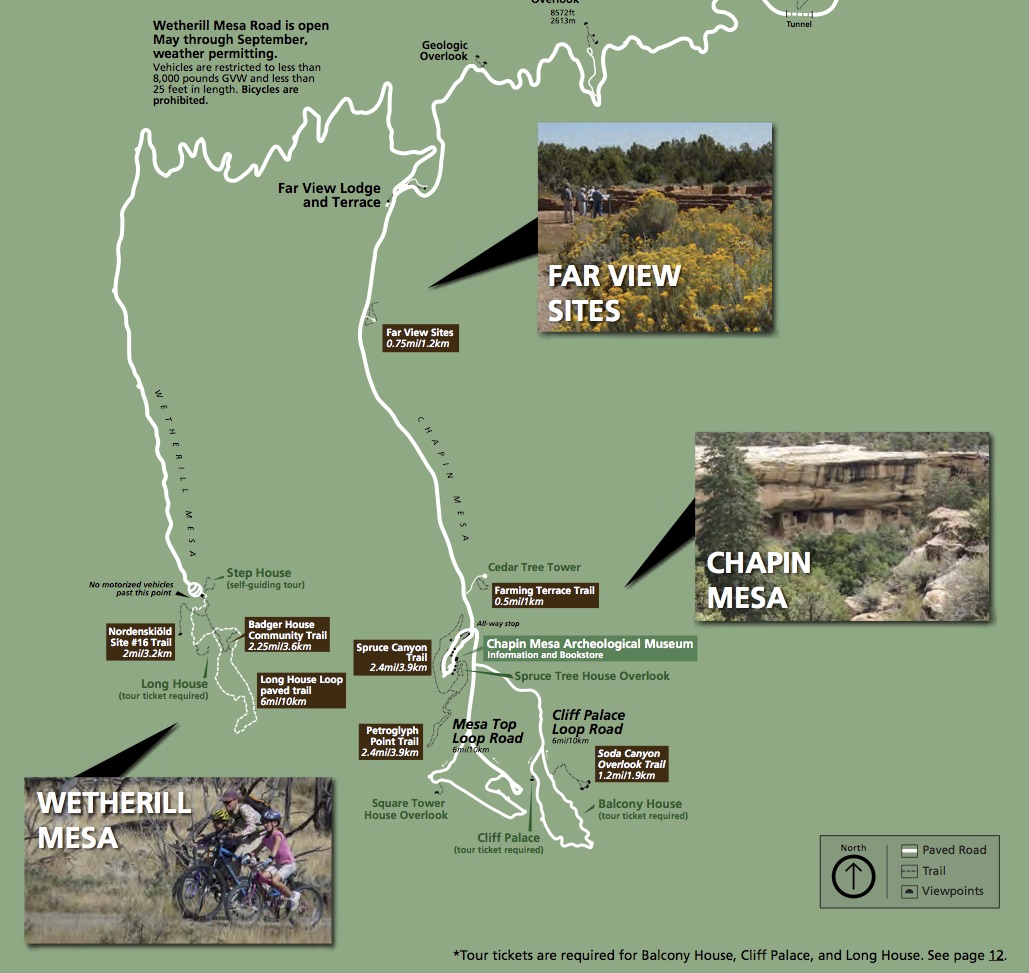 Mesa Verde map